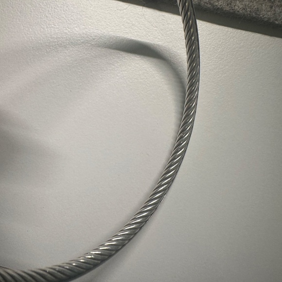 David Yurman Sterling Silver Classics Cable Bangle Bracelet - Picture 8 of 14